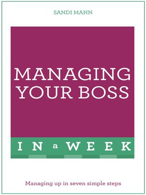 cover image of Managing Your Boss In A Week